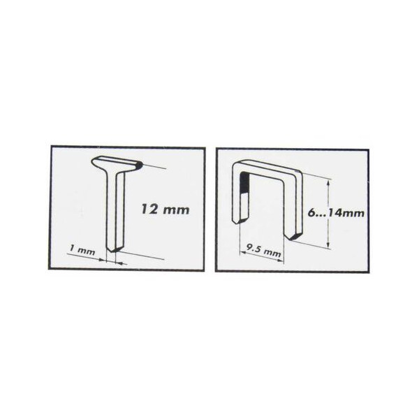 Lot de 1500 agrafes et 500 clous Cogex