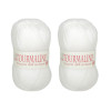 Lot de 2 pelotes Tourmaline blanc - 100% acrylique - 50g/200m - Distrifil | Surdiscount