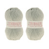 Lot de 2 pelotes Tourmaline gris - 100% acrylique - 50g/200m - Distrifil | Surdiscount