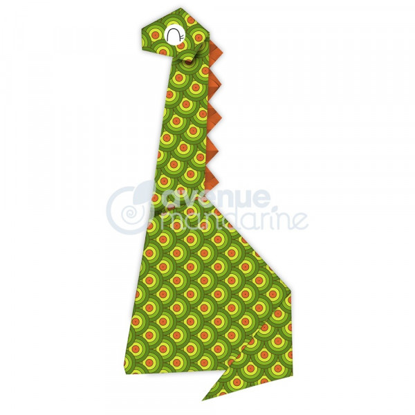 Papier origami Avenue Mandarine 60 feuilles 20 x 20 cm 70g thème dino