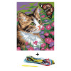 Kit canevas 18 x 14 cm Margot Canevas motif le cadeau