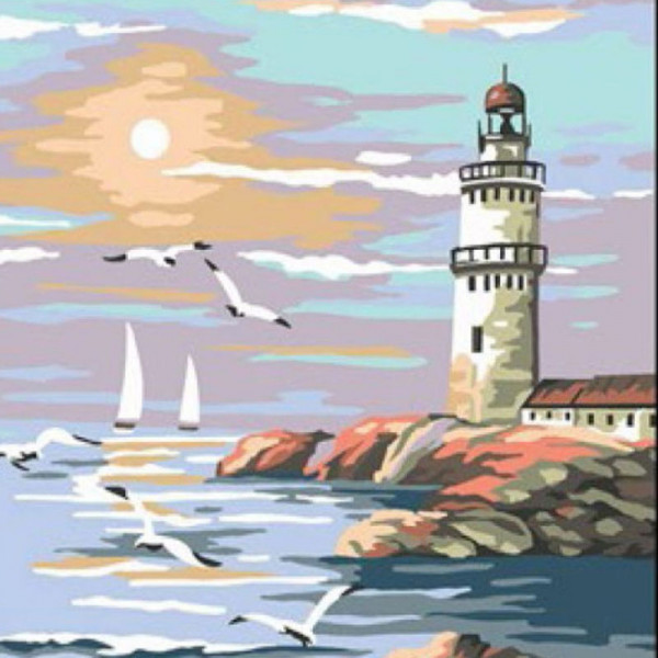 Kit canevas 30 x 40 cm Seg de Paris modèle le phare
