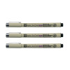 Lot de 3 feutres Pigma Micron 005 Sakura pointe extra fine 0.20mm noir