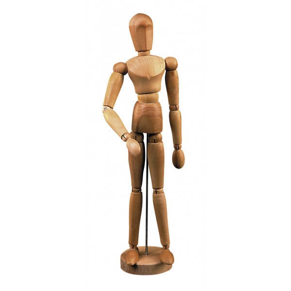 Mannequin articulé en bois modèle homme 30 cm Lefranc Bourgeois