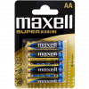 4 piles AA LR6 Maxell Super Alkaline