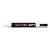 Lot de 6 marqueurs Posca - Noir et blanc - Pointes ogives PC5M PC7M PC3M