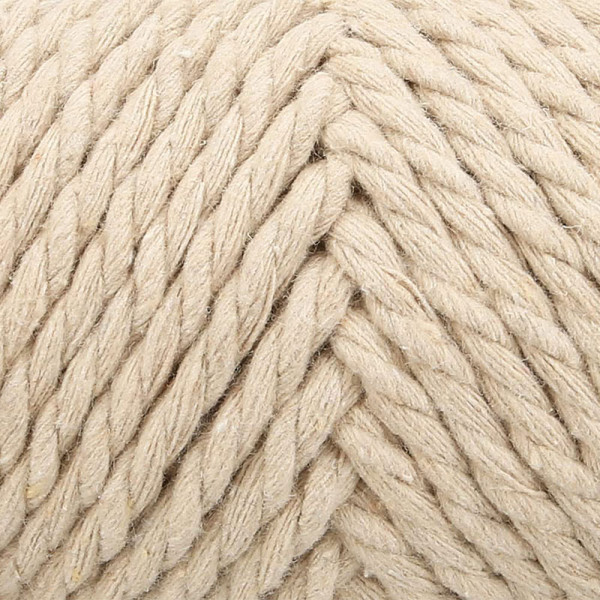Pelote de fil pour macramé Anchor Crafty coton polyester beige naturel