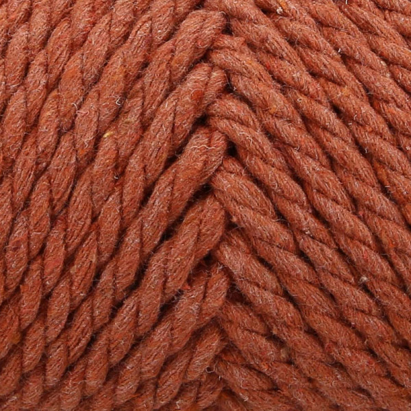 Pelote de fil pour macramé Anchor Crafty coton polyester rouge brique
