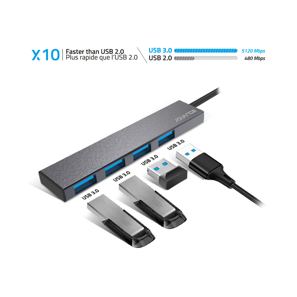 Hub 4 ports USB 3.0 Xpand Smart USB3.0 Advance