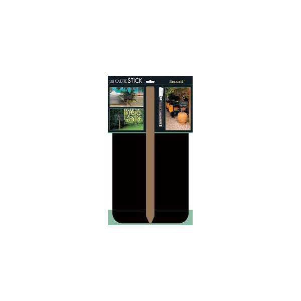 Grande pancarte en ardoise noire plaque jardin Securit