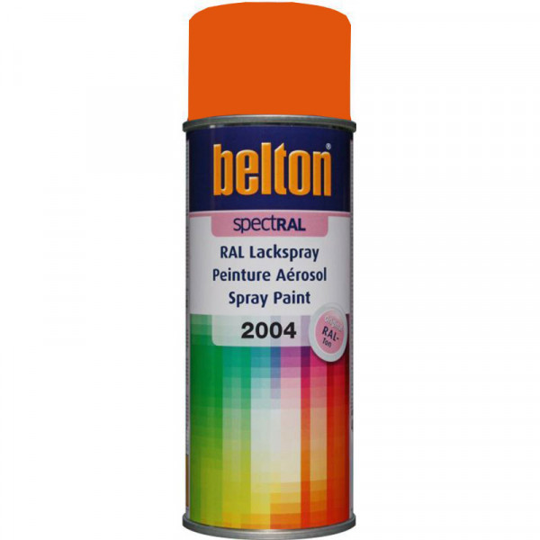 Bombe de peinture Belton Spectral RAL2004 Orange pur 400ml