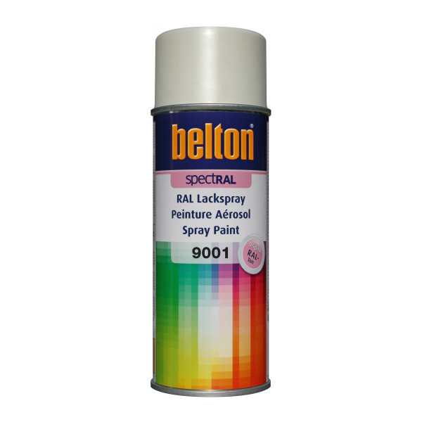 Bombe de peinture Belton Spectral RAL9001 Blanc crème 400ml