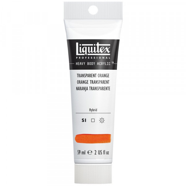 photo-Peinture acrylique - Orange transparent - 35 - Liquitex - Heavy Body - Tube 59ml