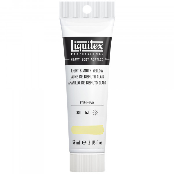 photo-Peinture acrylique - Jaune Bismuth clair - 156 - Liquitex - Heavy Body - Tube 59ml