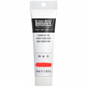 Peinture Acrylique en tube rouge fluo Liquitex Heavy Body