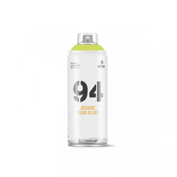 Bombe de peinture MTN 94 - jaune fluorescent | Surdiscount