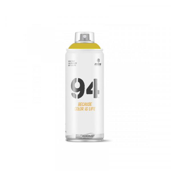 Bombe de peinture MTN 94 - jaune soufre | Surdiscount