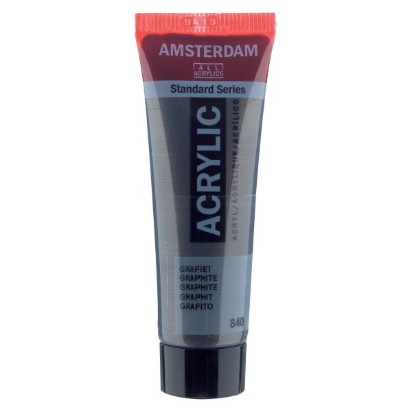 Peinture Acrylique en tube - gris graphite - Amsterdam