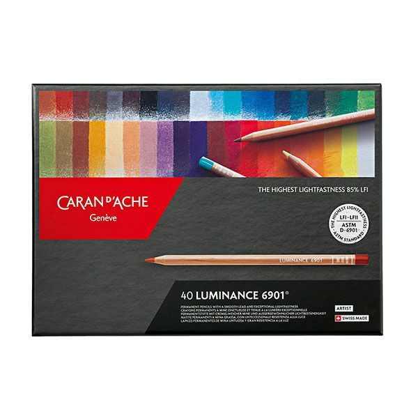 Boîte de 40 crayons de couleur Luminance 6901 Carand'Ache