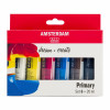 Set de 6 tubes de peinture acrylique Amsterdam 20ml couleurs primaires