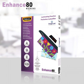 Pochettes De Plastification - A4 - 80 Microns - 100 Pochettes - Fellowes | Surdiscount