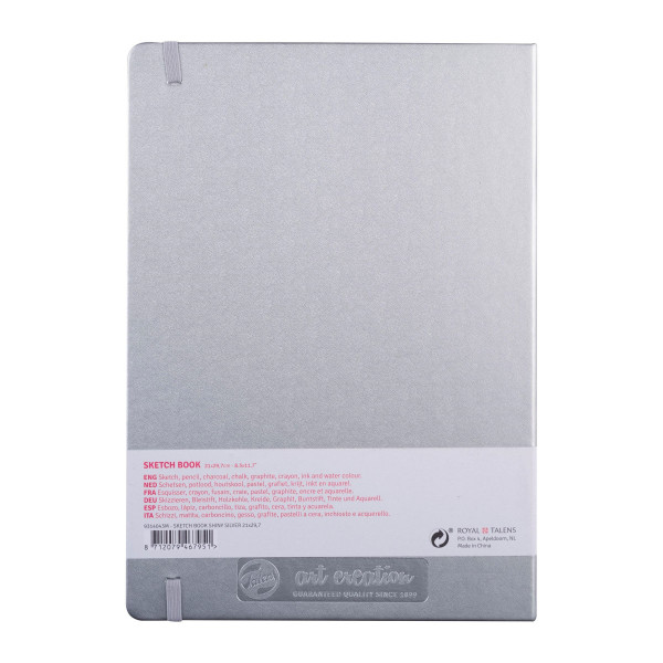 Carnet - Croquis - Dessin - A4 - 21x29,7cm - 80 pages - 140g - Argent - Sakura