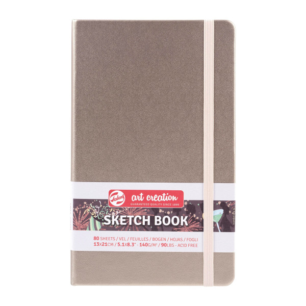 Carnet croquis 13x21cm - 80 feuilles - 140g - champagne - Royal Talens