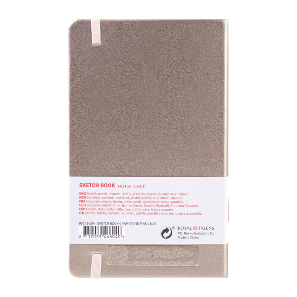 Carnet à croquis Talens Art Creation – Champagne rosé – 13 × 21 cm – 80 feuilles – 140 g/m²