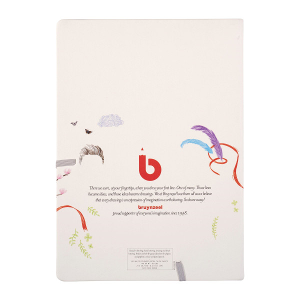 Carnet - A4 - Croquis - Dessin - 160 pages blanches - 140g - Bruynzeel