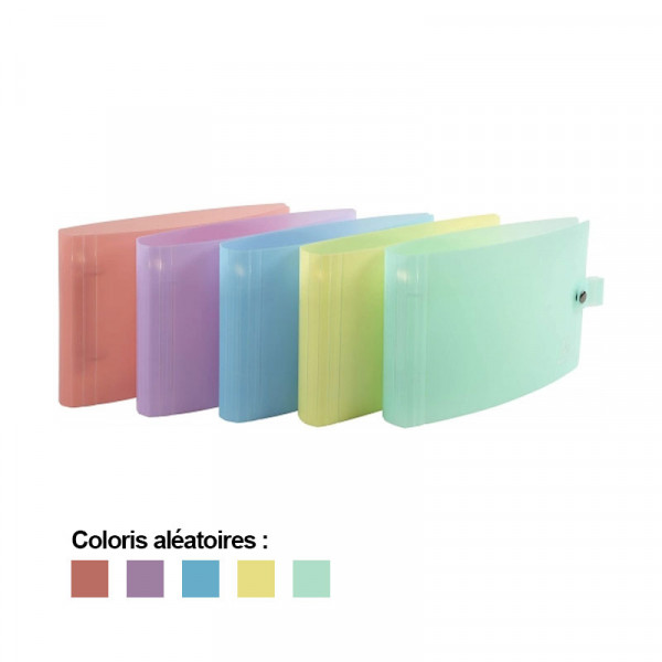 Classeur souple 2 anneaux dos 30mm coloris pastel Chromaline Exacompta