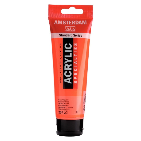 Peinture Acrylique en tube - orange reflex - Amsterdam