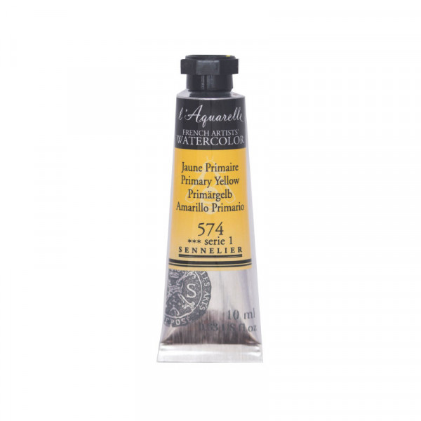 Aquarelle extra-fine - Jaune primaire - tube 10 ml - Sennelier