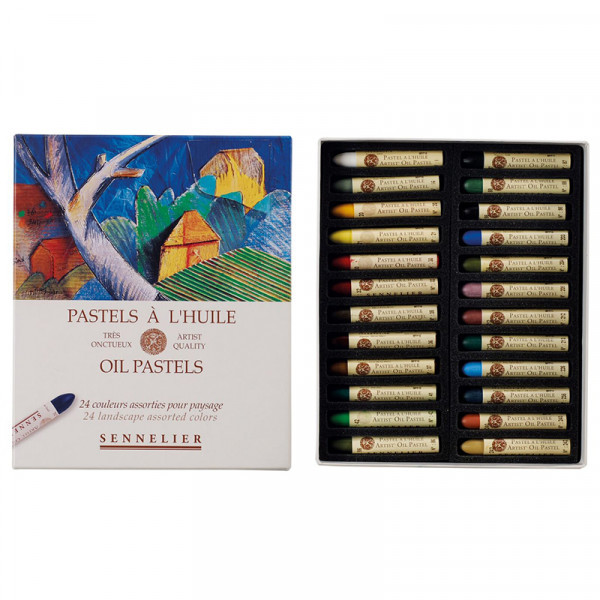 Boite de 24 pastels à l'huile - Paysage - Sennelier