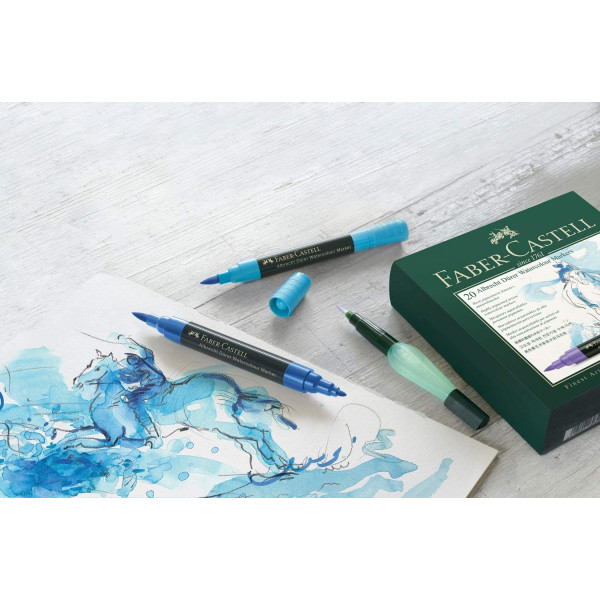 16 marqueurs d'aquarelle Faber-Castell Albrecht Dürer coffret cadeau