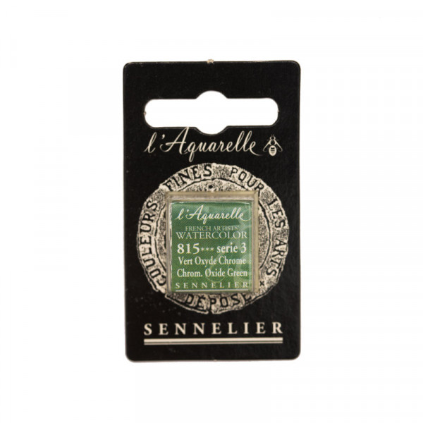 Aquarelle Extra-Fine 1/2 Godet Vert Oxyde Chrome Sennelier