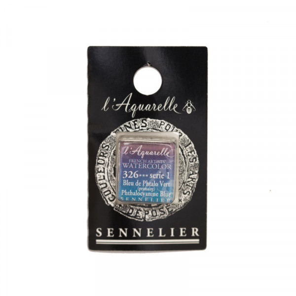 Aquarelle Extra-Fine 1/2 Godet Bleu de Phtalo Vert Sennelier