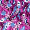 3 feuilles de papier Décopatch 30 x 40 cm motif plumes de paon violet
