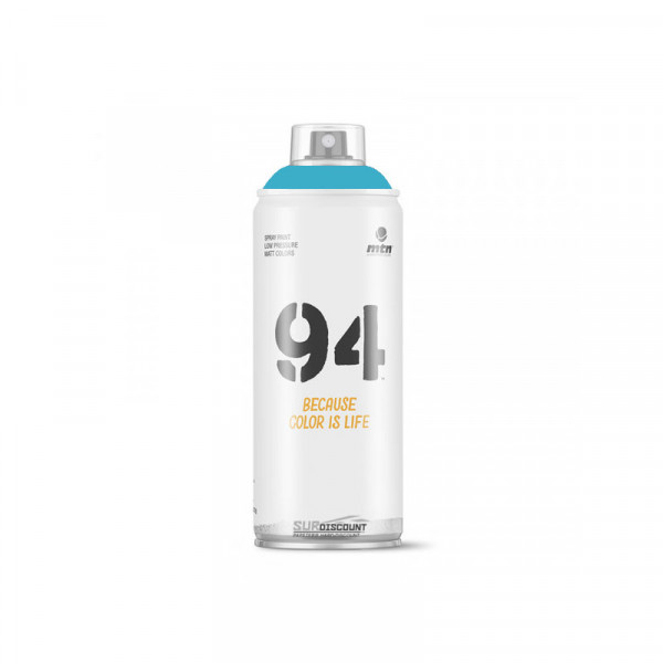 Bombe de peinture MTN 94 - bleu cyan | Surdiscount