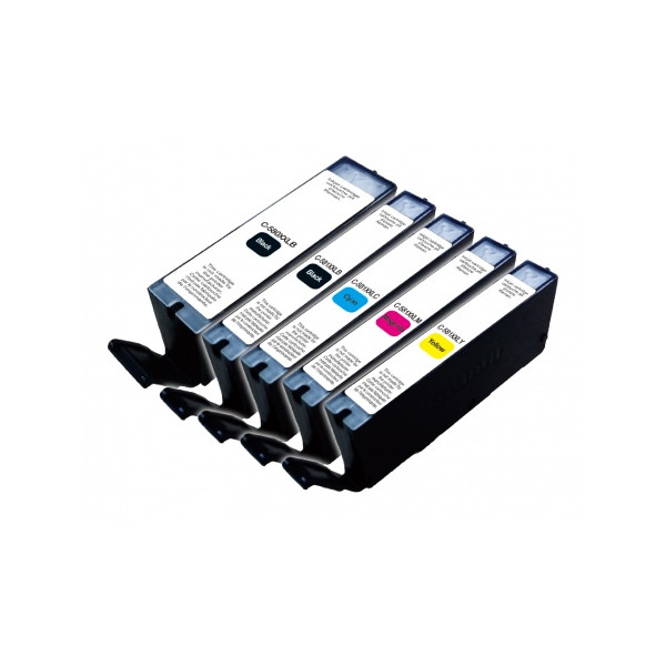Canon PGI-580XL CLI-581XL pack de 5 cartouches compatibles C-580 581XL UpPrint