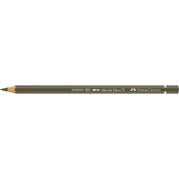 Crayon de couleur 173 vert olive jaune aquarellable Albrecht Dürer Faber-Castell