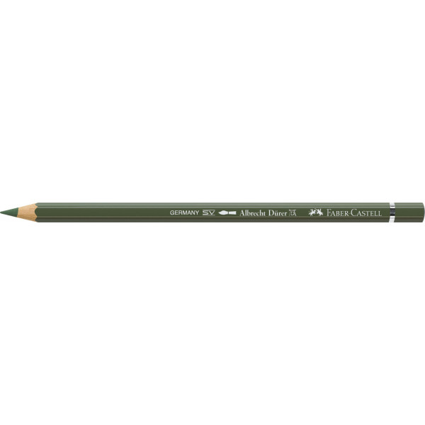 Crayon de couleur 174 vert oxyde chrome opaque aquarellable Albrecht Dürer Faber-Castell