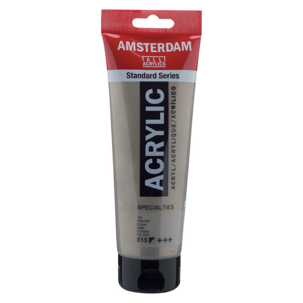 Tube peinture Acrylique - étain - 250 ml - Royal Talens