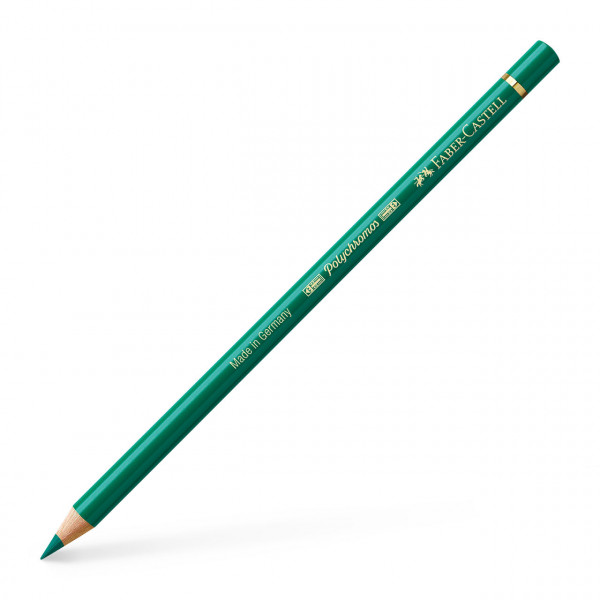Crayon de couleur vert phthalo foncé Polychromos Faber-Castell | Surdiscount