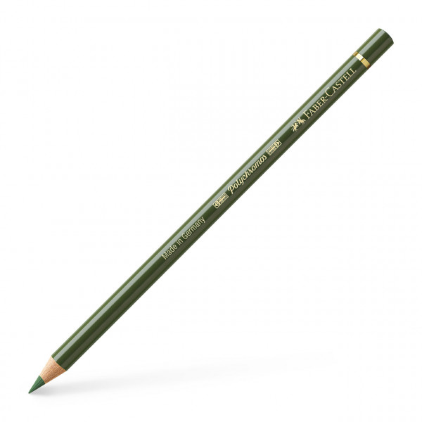 Crayon de couleur vert oxyde de chrome opaque Polychromos Faber-Castell | Surdiscount