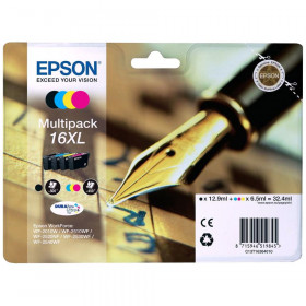 Epson T1826XL Pack De 4 Cartouches Epson 16XL modèle stylo plume