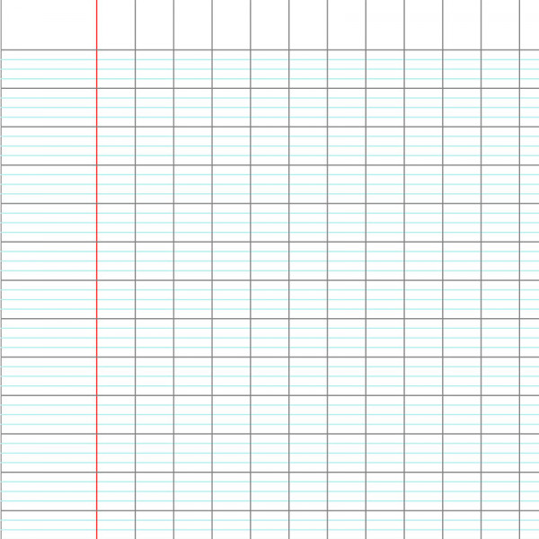 Carnet Piqûre 110X170 96P Grands Carreaux Seyes 90G Clairefontaine