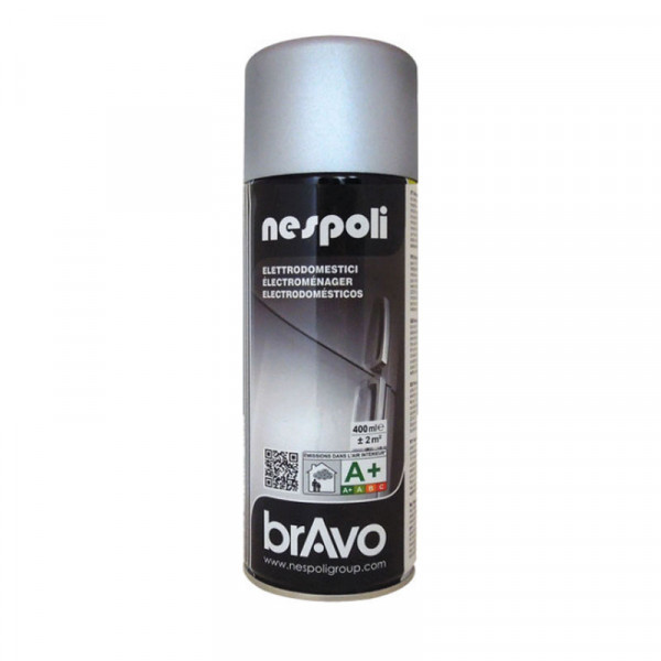 Bombe de peinture électroménager gris aluminium 400ml Nespoli | Surdiscount