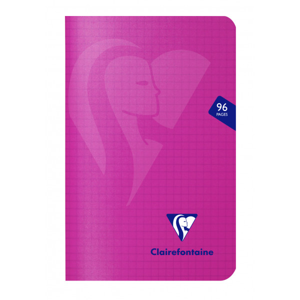 Carnet Polypro Mimesys 90X140 96P Petits Carreaux 5X5 Assortiment Clairefontaine