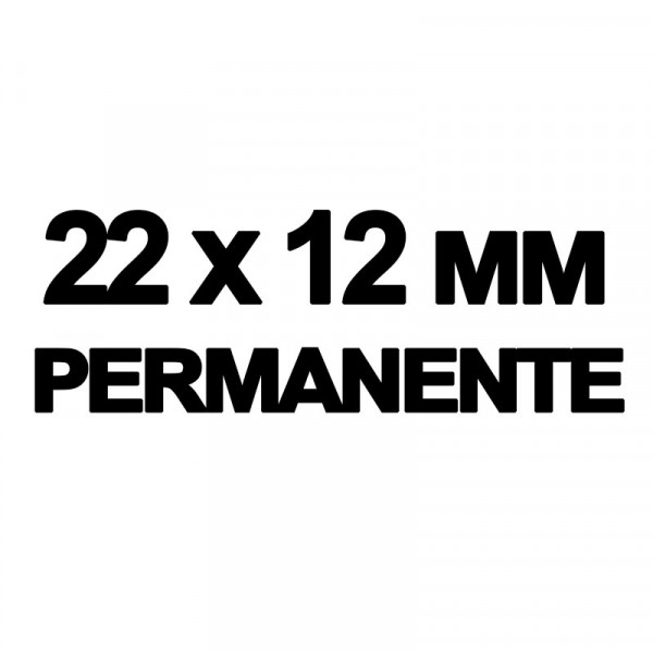 7 rouleaux étiquettes blanches permanente 22 x 12 mm pour étiqueteuse
