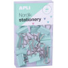 Boîte de 15 pinces à clip couleurs pastel Nordik Apli